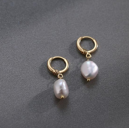 Simple Gold Earrings for Women