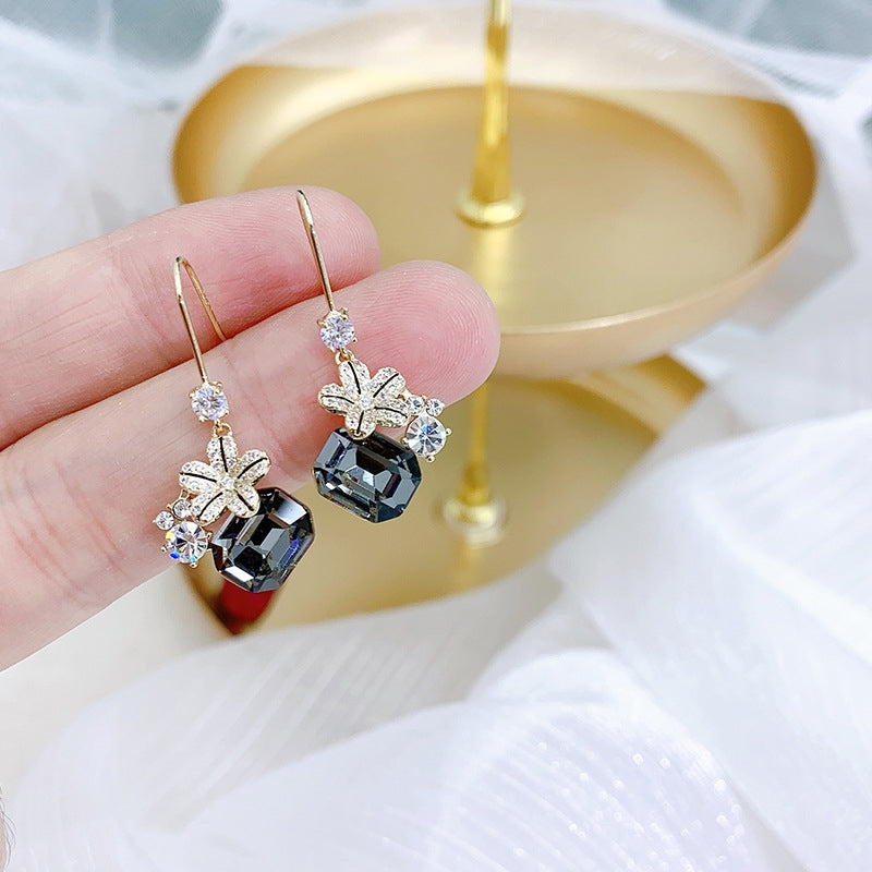 S925 Silver Needle Dangler Earrings for Women