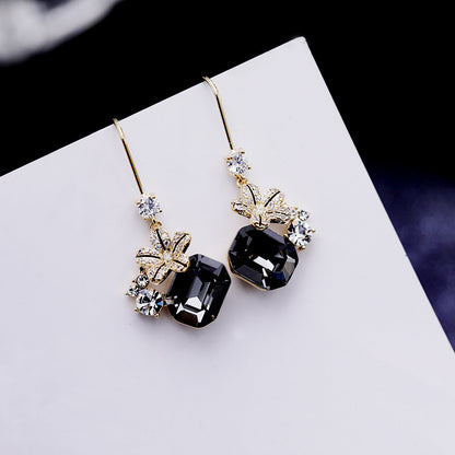 S925 Silver Needle Dangler Earrings for Women