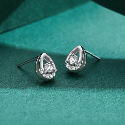 925 Silver Stud Drop Earrings For Women