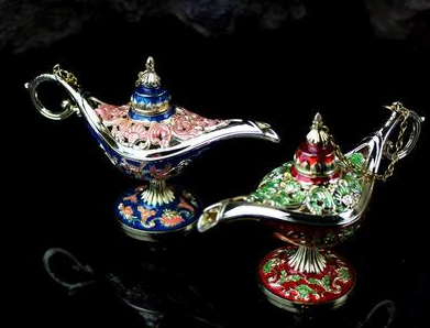 Unique Arabian Genie Oil Lamp Container