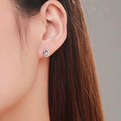 925 Silver Stud Drop Earrings For Women