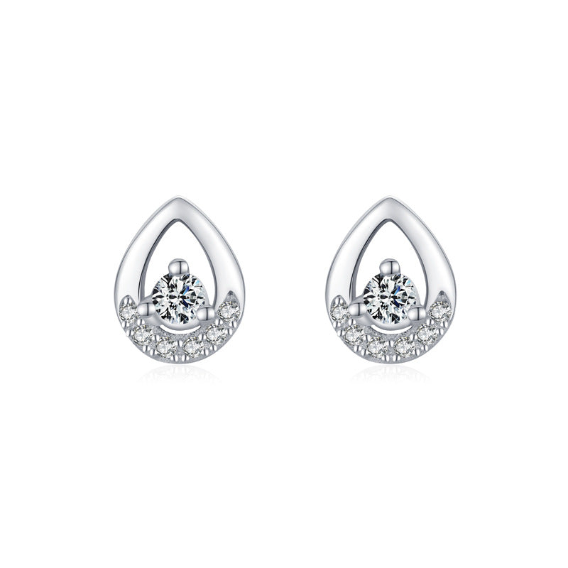 925 Silver Stud Drop Earrings For Women